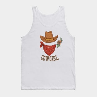 COWGIRL - HAT - SCARF Tank Top